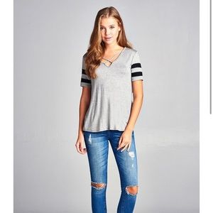 Tilly’s Bozzolo Dark Gray Top